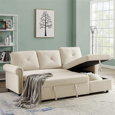Buy Online Beige Sleeper Sofa